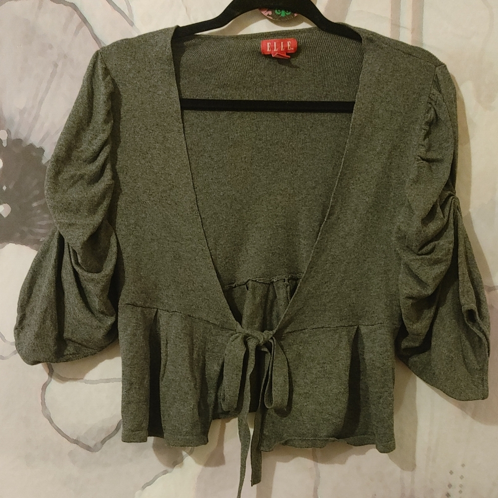 Elle dressy tie cardigan